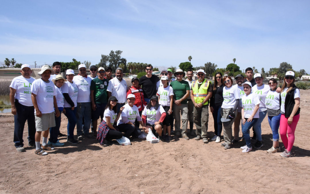 Realiza CDEM con Fundación Azteca y Mexicali Gran Visión, limpieza de la Laguna Campestre