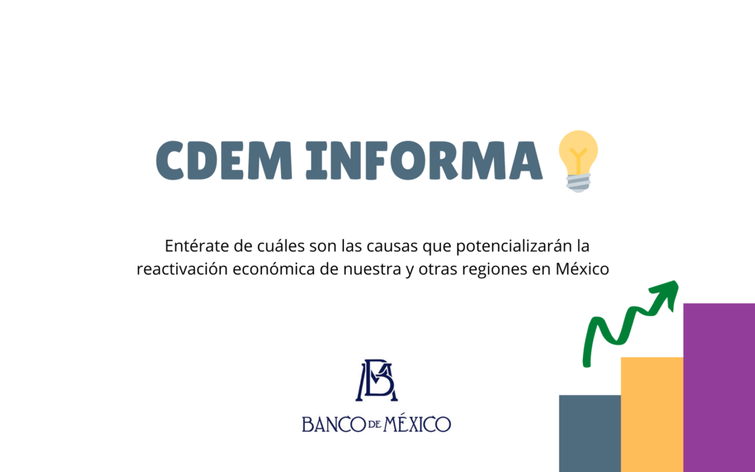 CDEM INFORMA l Entérate de los datos que reveló el Banco de México en su reporte de economías regionales julio-agosto 2020